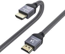 Wozinsky HDMI 2.1 8K 60 Hz 48 Gbps / 4K 120 Hz / 2K 144 Hz, 3m, kábel, ezüst