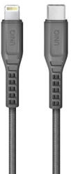 Uniq MFI Flex USB-C-Lightning 18W, kábel, szürke