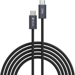 DEVIA Extreme EC652 PD USB-C - USB-C, 2m, 240W, kábel, fekete
