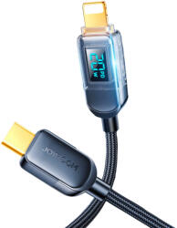 JOYROOM A4 USB-C / Lightning 20W, 1, 2m, display, kábel, fekete