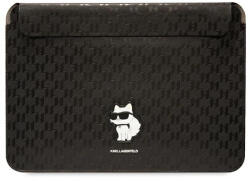 KARL LAGERFELD KLCS16SAKHPCK 16" fekete Saffiano Monogram Choupette, laptop táska