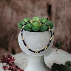 Ezera Bratara Boho din cristale de Spinel Negru (BBOHSP)