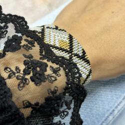 Ezera Bratara dama handmade din margele Miyuki, impletita Felippa (BDHMIYFEL)
