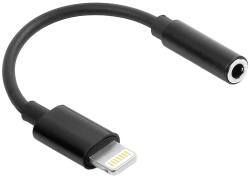 Maxlife MXJL-02 jack 3, 5mm Lightning, audio adapter, fekete