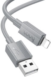 hoco. USB - Lightning 2.4A, X107, 1m, kábel, szürke