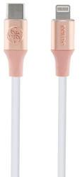 Guess GUCLLALRGDP USB-C - Lightning, 1, 5m, Fast Charging, kábel, rózsaszín
