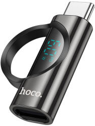 hoco. USB-C - Lightning digitális kijelző, 3A, 60W, UA32A, adapter, fekete