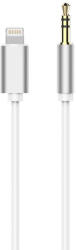 AUX Lightning - Jack 3, 5mm, kábel, fehér