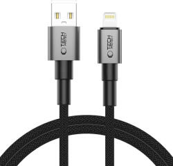 Tech-Protect UltraBoost DNA USB-A / Lightning 15 W / 2.4A, 100cm, kábel, szürke
