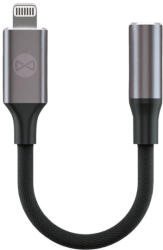 Forever AJL-01 3, 5mm Lightning, audio adapter, fekete