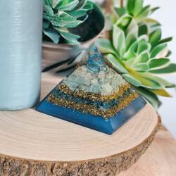 Ezera Recastiga-ti echilibrul cu piramida orgonica din Amazonit si Apatit cu cristal de cuart vibrational (POAA) Obiect de decorat