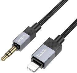 Hoco UPA32A AUX Jack 3, 5mm - Lightning, 1m, kábel, fekete