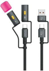 4smarts Explorer 4 az 1-ben 60W, 1m, kábel, fekete