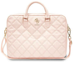 GUESS GUCB15ZPSQSSGP 16" Quilted 4G, laptop táska, rózsaszín