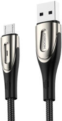 JOYROOM Sharp Series S-M411 USB-A - micro USB, 3A, 1, 2m, töltésjelző, kábel, fekete
