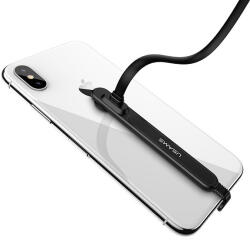 USAMS U9 SJ235IP01 gaming Lightning, 1, 5m, lapos, kábel, fekete