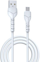 DEVIA Kintone EC144 MicroUSB 2.1A, 1m, kábel, fehér