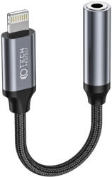 Tech-Protect UltraBoost Lightning / 3, 5mm mini jack adapter, audio adapter, fekete