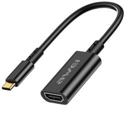 Awei USB-C/HDMI, adapter, fekete