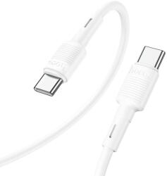 hoco. USB-C - USB-C PD, 3A, 60W, X83, 1m, kábel, fehér