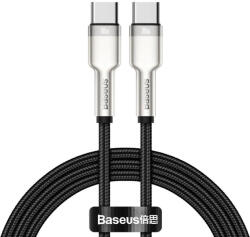 Baseus Cafule Series Metal Data USB-C - USB-C PD QC SCP 100W, 5A, 1m, kábel, fekete