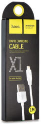 hoco. USB - Lightning 2.1A X1, 1m, kábel, fehér