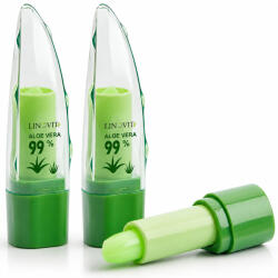 Linovit Set 2 bucati Balsam de Buze nuantator cu Aloe Vera, Linovit®, Hranitor, Hidratant, Culoare schimbatoare, Nuante de roz (bnav2)