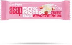 GymBeam ASAP 50% fehérjeszelet 50 g eper