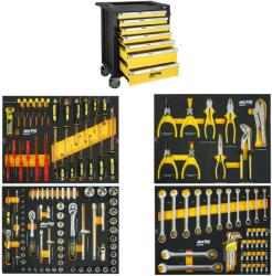 Notig Tools N4001 Szerszámkocsi, műhelykocsi, 7 fiókos, 156 részes (N4001)