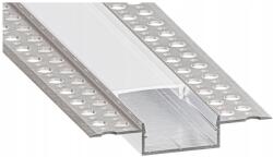 SmartLED Profil încastrat pentru bandă LED, 1 m, argintiu/alb (SD0106)