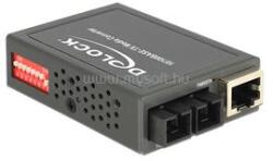 DELOCK Médiaátalakító 100Base-FX SC SM 1310 nm 30 km kompakt (DL86443) (DL86443)