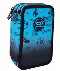 COOLPACK - Jumper 3 felszerelt 3 emeletes tolltartó - Football Gradient Blue (F067008) (F067008)