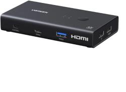 UGREEN AK502 2in1 HDMI KVM kapcsoló 75246 (75246)