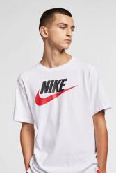 Nike Nike, Icon Futura logós póló, Sötétpiros, Koptatott fekete, Fehér, M (AR5004-100-M)