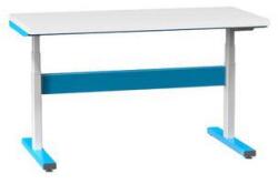 POLAK Elektromosan állítható ERGO asztal, 1500 x 700 x 660 (1100) mm, LAMINO, kék