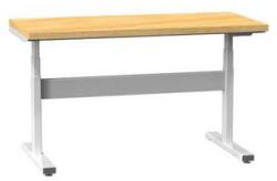 POLAK Elektromosan állítható ERGO asztal, 1500 x 700 x 660 (1100) mm, MULTIPLEX, szürke