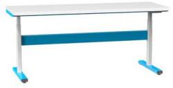 POLAK Elektromosan állítható ERGO asztal, 2000 x 700 x 660 (1100) mm, LAMINO, kék