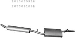 Edex 02.38 - Kipufogó közép dob DACIA DUSTER 1.6 (2010-2018) (E02_38)