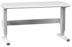 POLAK Elektromosan állítható ERGO asztal, 1500 x 700 x 770 (1170) mm, LAMINO, szürke