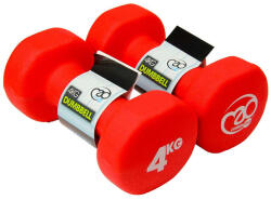 Bodhi Kézisúlyzó párban - 2x4kg - piros - Fitness Mad
