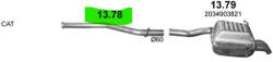 Polmostrow POLMO 13.78 - Kipufogó összekötő cső MERCEDES C220 - CL203 2.1 (2000-2004) (P13_78)