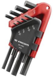 FACOM imbuszkulcs készlet, 8 db, 3/32 - 1/8 - 5/32 - 3/16 - 7/32 - 1/4 - 5/16 - 3/8 mm