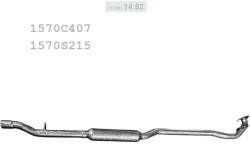 Polmostrow POLMO 14.52 - Kipufogó közép dob Mitsubishi Outlander 2.0i 16V (P14_52)