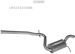 Polmostrow POLMO 24.031 - Kipufogó közép dob Skoda Octavia 2.0 TDi (P24_031)