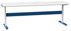 POLAK Elektromosan állítható ERGO asztal, 2500 x 700 x 660 (1100) mm, LAMINO, sötétkék