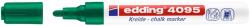edding E-4095 marker, kréta, kerek hegy, zöld (RTCED040954)