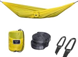 hikerjoy Hamac hikerjoy PRO galben, ripstop 70D, capacitate 300kg, hikerjoy