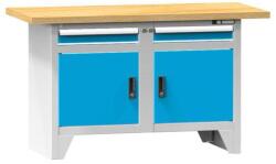POLAK Moduláris műhelyasztal PS1-3M, 1500 x 700 x 880 mm, MULTIPLEX, szürkéskék
