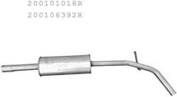 Edex 02.52 - Kipufogó közép dob DACIA LOGAN II / SANDERO II 1.2 (2012-2020) (E02_52)