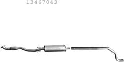 Edex 17.710 - Kipufogó közép dob OPEL CORSA E 1.4 (2014-) (E17_710)